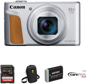 Canon PowerShot SX740HS Lite Travel Kit Zilver Camera voor mee op reis