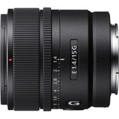 Sony E 15 mm F1.4 G Lens for a mirrorless camera