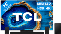 TCL QD Mini-LED 75C803 (2023) + TCL Q85H Televisie met AirPlay