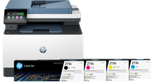 HP Color LaserJet 3302fdw + 1 Set Extra XL Toner Cartridges 