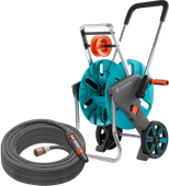 Gardena Textielslang Liano Life 15m Set + Gardena CleverRoll S Slangenhaspel en slangenwagen
