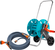 GARDENA Liano Xtreme 15m AquaRoll S Classic Spray Nozzle Pack Gardena hose cart