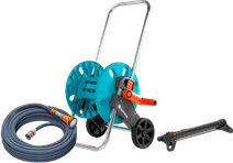 GARDENA Liano Xtreme 15m AquaRoll S Large Sprinkler Pack Gardena hose cart