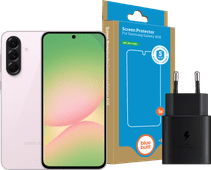 Coolblue Samsung Galaxy A56 128GB Roze 5G + Basis Accessoirepakket aanbieding