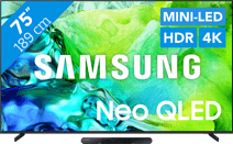 Samsung Neo QLED 75" QN80H (2026) + Samsung HW-S60D Zwart (2024) 4K Ultra HD tv