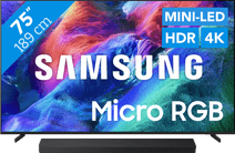Samsung Micro RGB 75" R85H (2026) + Samsung HW-QS90H (2026) 75 inch tv