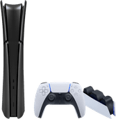 PlayStation 5 Slim Digital Edition + Covers Black + Charging Dock PlayStation 5 Pro or Slim