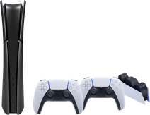 PS5 Slim Digital Edition + Covers Black + Extra Controller White + Charging Dock PlayStation 5 Pro or Slim