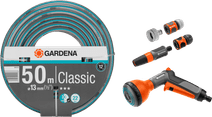 Gardena Classic 1/2 50 Meter Classic Broespakket Gardena Tuinslang met een spuitkop
