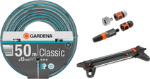 Gardena Classic 1/2 50 Meter Medium Sproeierpakket Tuinslang met een sproeier