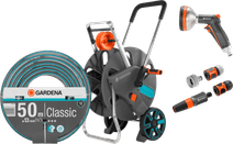 GARDENA Classic 1/2 50m CleverRoll L Easy Premium Spray Nozzle Pack Hose cart
