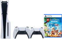 PS5 Slim Disc Edition + LEGO Horizon Adventures + Extra Controller White PlayStation 5 Pro or Slim