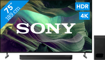 Coolblue Sony Bravia KD-75X85L (2023) + Sony Bravia Theatre Bar 6 Zwart aanbieding