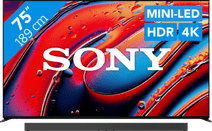 Sony 75" Bravia 9 4K QLED XR Mini-led (2024) + Sony Bravia Theatre Bar 9 Sony Bravia XR televisie
