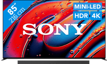 Sony 85" Bravia 9 4K QLED XR Mini-led (2024) + Sony Bravia Theatre Bar 9 Sony Bravia XR televisie