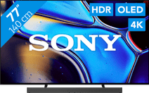 Sony 77" Bravia 8 OLED 4K (2024) + Sony Bravia Theatre Bar 6 Zwart Sony Bravia XR televisie