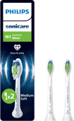 Philips Sonicare Optimal White HX6062/87 Wit (2 stuks) 