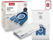 Miele XL Pack HyClean 3D GN + HEPA Filter (8 units) Vacuum part