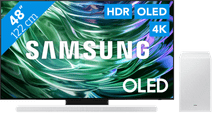 Samsung OLED 4K 48S90D (2024) + Samsung HW-S701D Wit (2024) Samsung OLED tv en soundbar bundel
