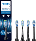 Philips Sonicare Premium Plaque Defense HX9044/88 Black (4 units) 