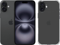 Apple iPhone 16 Plus 128GB Black + BlueBuilt Protective Back Cover Transparent Apple iPhone 16 Plus