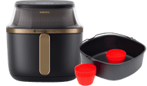 Philips Airfryer XXL 3000 Serie NA342/00 + Bakset Philips airfryer met accessoires