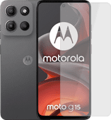 Motorola Moto G15 128GB Grijs 4G + Just in Case Tempered Glass Screenprotector Motorola smartphone