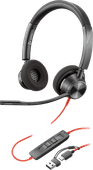 Poly Blackwire 3320 MS Bedrade Office Headset Poly office headset