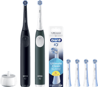 Coolblue Oral-B iO 2 Duo Pack Zwart en Groen Value Pack aanbieding