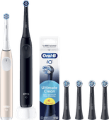 Oral-B iO 2 Duo Pack Zwart en Roze Value Pack Roze elektrische tandenborstel