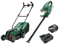 Bosch CityMower 18V-32 + Bosch EasyHedgeCut 18-45 LI + Bosch Starter Set 18V 4.0Ah Bosch battery lawn mower