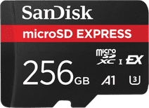 SanDisk MicroSD Express Card 256GB 650MB/s 256GB microSD kaart