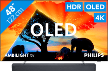Coolblue Philips 48OLED759 - Ambilight (2024) + JBL Bar 300 Zwart aanbieding