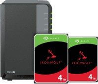 Synology DS224+ + Seagate Ironwolf 4TB Duo pack NAS bundel