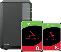 Synology DS224+ + Seagate Ironwolf 8TB Duo pack NAS bundel