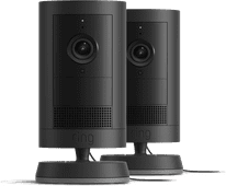 Ring Outdoor Cam Plus Plug In Zwart Duo Pack IP-camera voor binnen