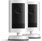 Ring Outdoor Cam Plus Battery Wit Duo-Pack Ring IP camera voor buiten