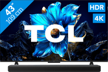 Coolblue TCL 43" QLED P71K 4K (2025) + TCL S45H 2.0 Soundbar aanbieding