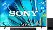 Coolblue Sony Bravia 3 75" 4K Led (2025) + Sony Bravia Theatre Bar 6 Zwart aanbieding