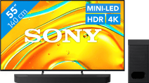Coolblue Sony Bravia 5 55" XR Mini-led (2025) + Sony Bravia Theatre Bar 6 Zwart aanbieding