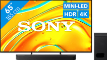 Coolblue Sony Bravia 5 65" XR Mini-led (2025) + Sony Bravia Theatre Bar 6 Zwart aanbieding