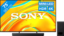 Coolblue Sony Bravia 5 75" XR Mini-led (2025) + Sony Bravia Theatre Bar 6 Zwart aanbieding