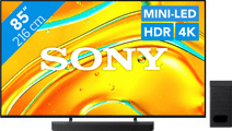Coolblue Sony Bravia 5 85" XR Mini-led (2025) + Sony Bravia Theatre Bar 6 Zwart aanbieding