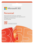Microsoft 365 Personal Subscription 1 Year FR Microsoft Office including Outlook