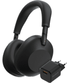 Sony WH-1000XM6 Black + BlueBuilt Quick Charge Charger noise-canceling headphones