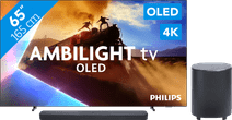 Coolblue Philips Ambilight 65'' OLED760 4K (2025) + JBL Bar 500 M2 Zwart aanbieding