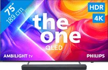 Coolblue Philips Ambilight 75" PUS9000 QLED 4K (2025) + JBL Bar 300 M2 Zwart aanbieding
