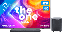 Coolblue Philips Ambilight 75" PUS9000 QLED 4K (2025) + JBL Bar 500 M2 Zwart aanbieding
