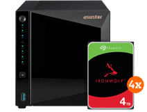 ASUSTOR AS3304T v2 + Seagate Ironwolf 16TB (4x4TB) NAS bundel