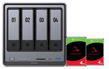 UGREEN NASync DXP4800, Seagate Ironwolf 4TB Duo Pack NAS bundel